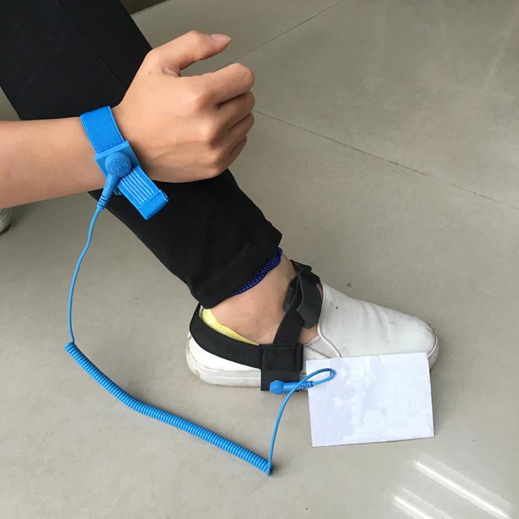 heel strap and wrist strap