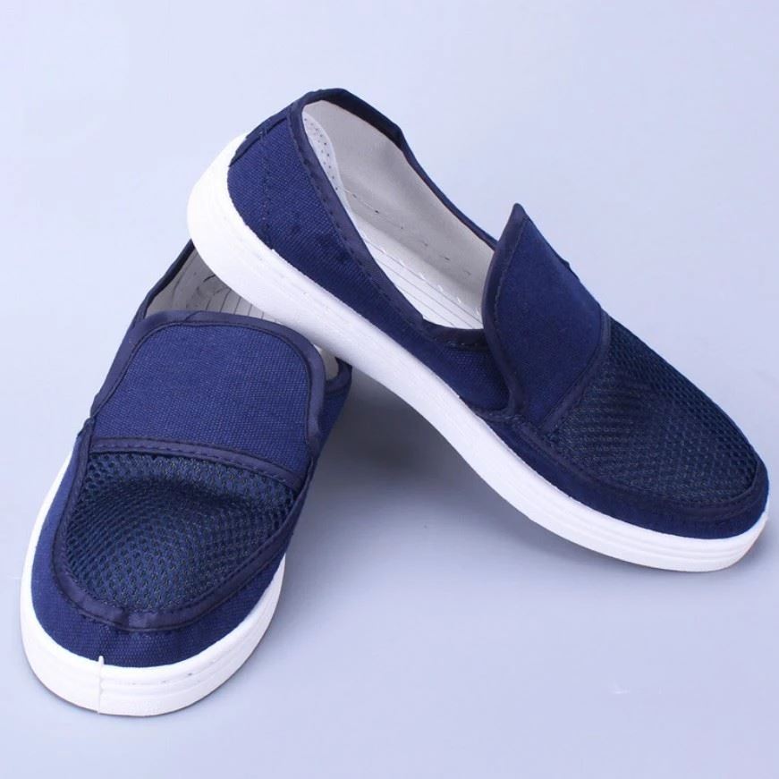 Blue esd canvas shoes
